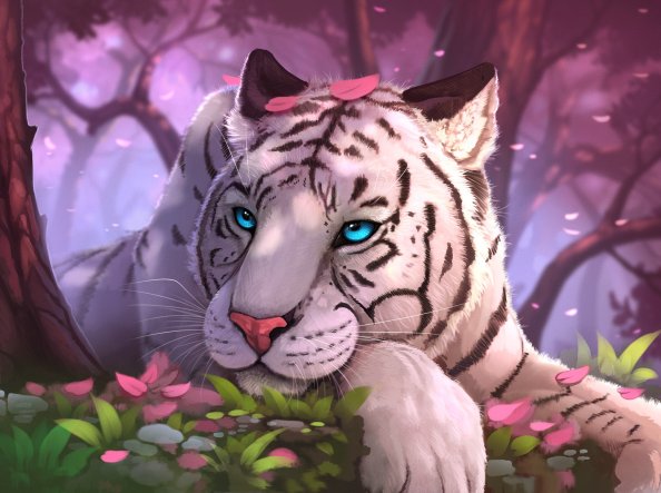 White Tiger Fantasy Art