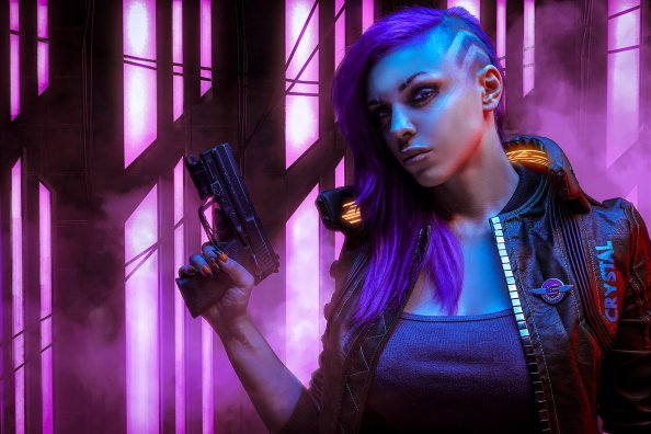 Cyberpunk 2077 With Gun