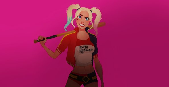 Harley Quinn With Baseball Bat