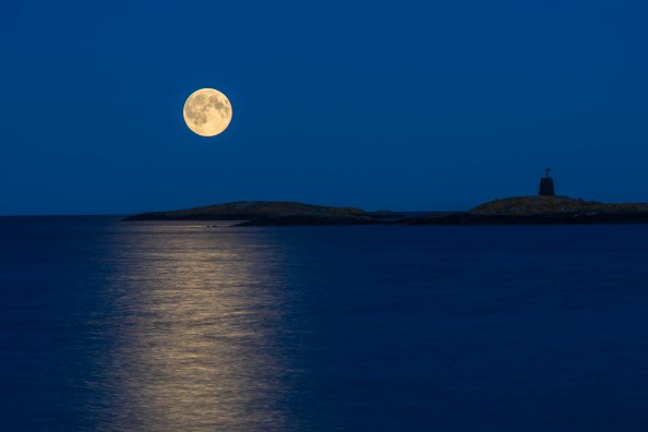 Moonlight Reflection In Sea