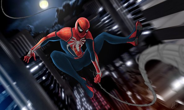 Spiderman Ps4 Game Art
