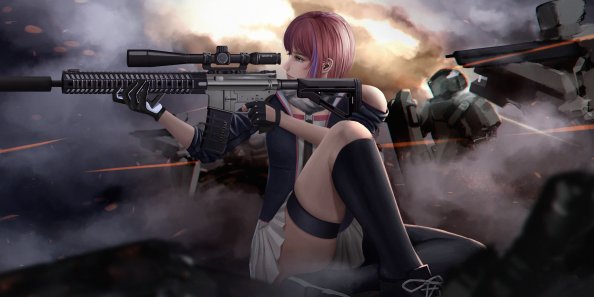 Asian Sniper Girl 4k