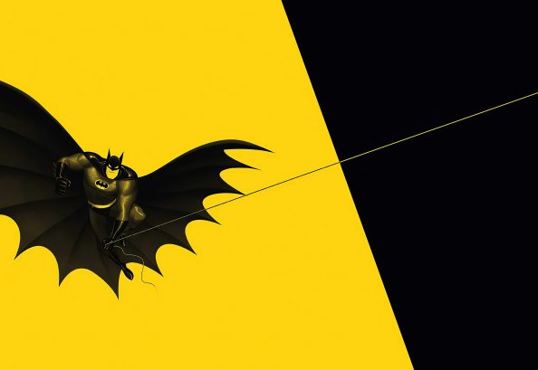 Batman Yellow 4k