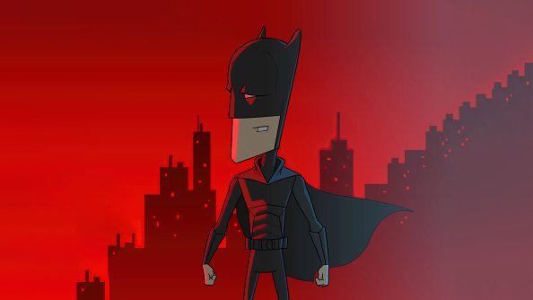 The Batman Character Digital Illustration