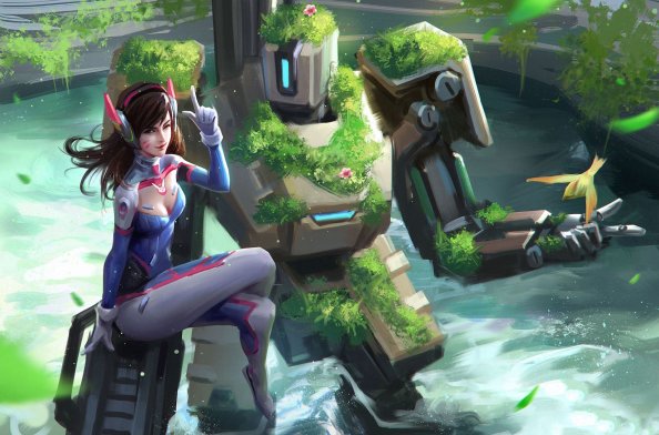 Dva Overwatch Artwork 2018