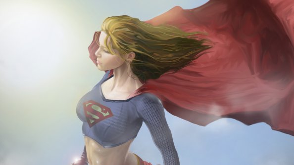 Supergirl Cape Flying