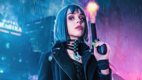 Night Fire Cyberpunk 4k