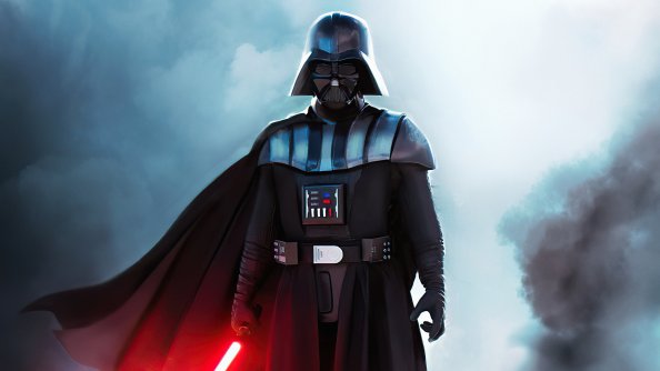 Darth Vader With Red Sword 4k