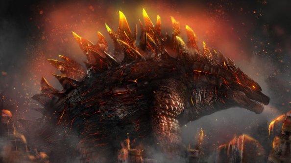 Fire Godzilla 4k