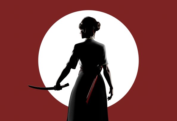 Katana With Sword Minimal 4k