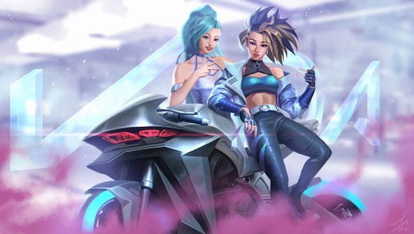 KDA Akali And Seraphine 4k