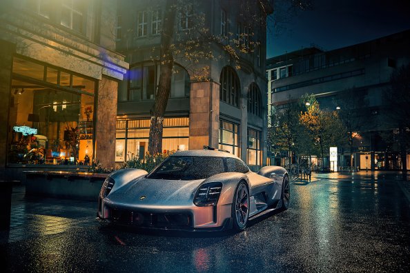 Porsche Prototype Rain 4k