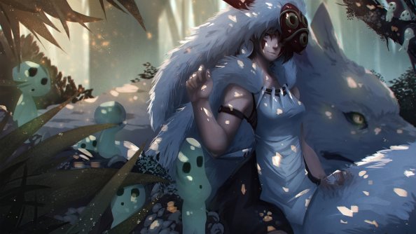 San Mononoke Anime Girl 4k