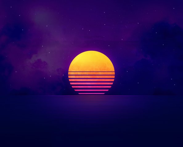 Retrowave Sunset
