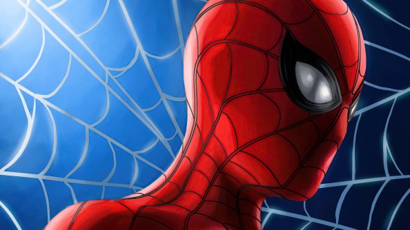 Spiderman Paint Splash Art 5k