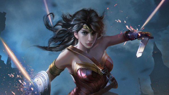 Wonder Woman Fantasy Art 4k