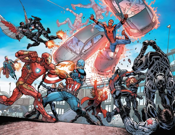 Captain America Civil War Artwork 4k