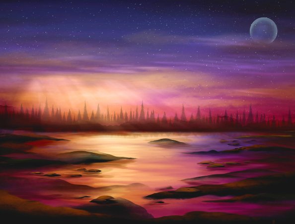 Sunset Drawing Painting