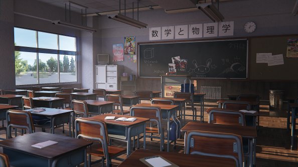Japanese Classroom 4k