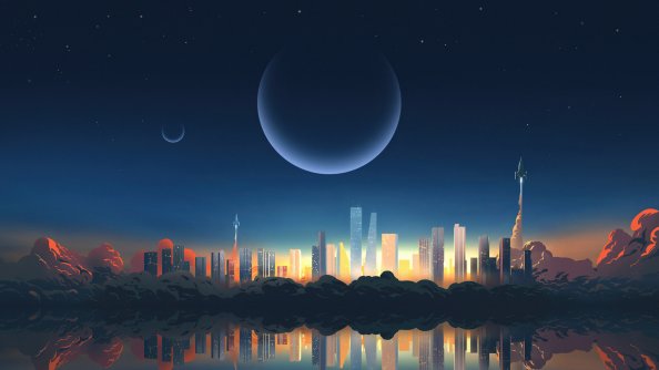 The Night Cloud City 4k