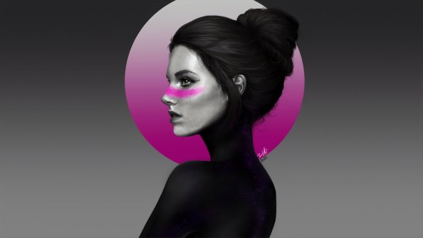 Girl Face Dark Portrait 4k