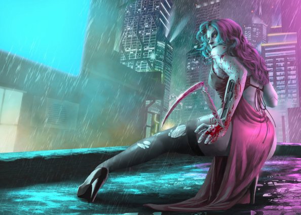 Cyberpunk Girl Art