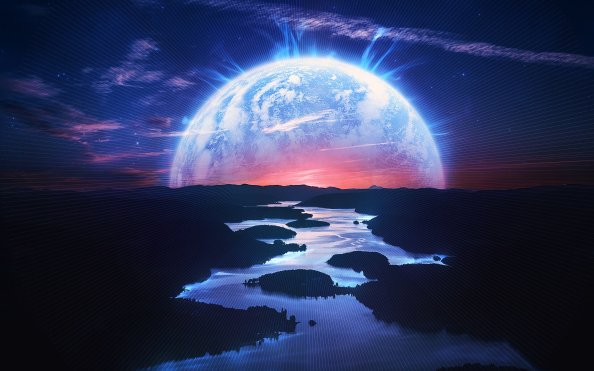 Dark River Digital Art 4k