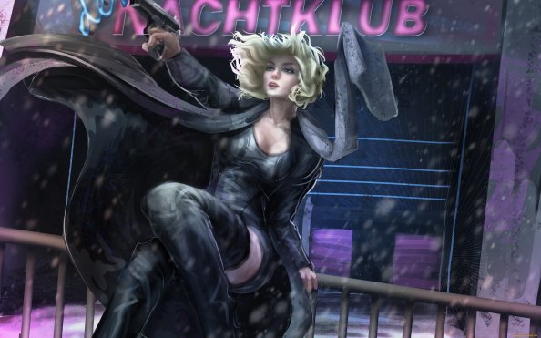 Atomic Blonde Digitalart