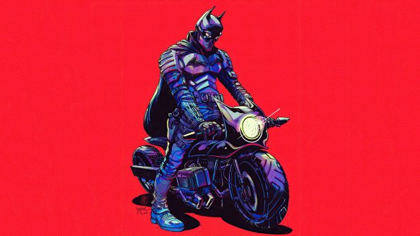Batman Bike 4k