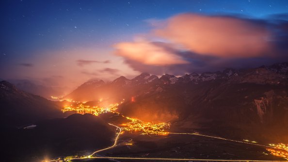 Switzerland Night 4k