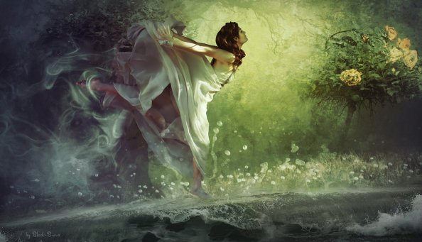 Dreamy Forest Girl Fantasy