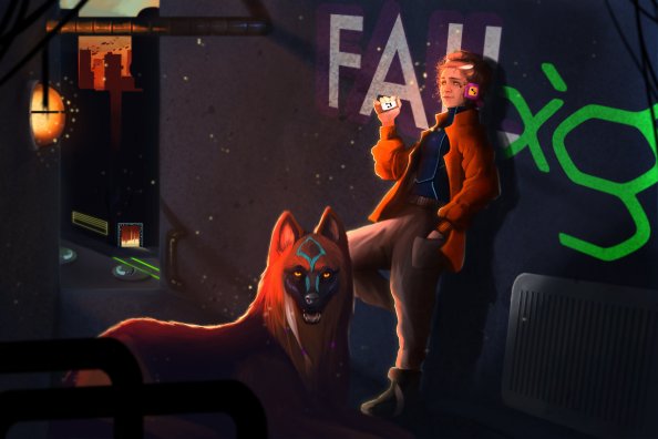 Pack Leader Dog And Girl