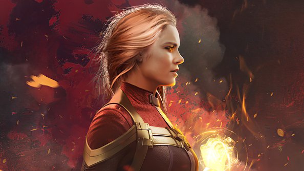 Captain Marvel The Burning Flame