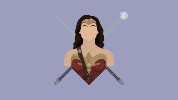 Wonder Woman Minimalism 8k
