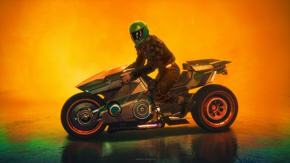 2021 Cyberpunk 2077 Biker 4k