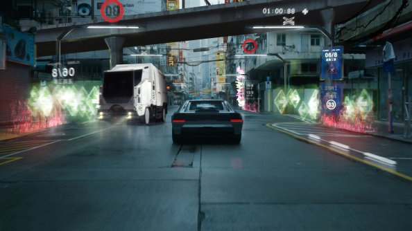 Cyberpunk City Ghost In The Shell 4k