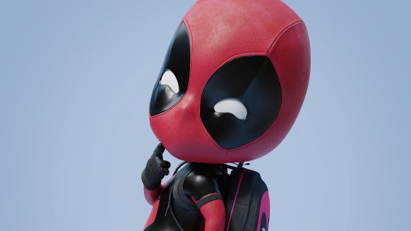 Chibi Deadpool 4k 2020