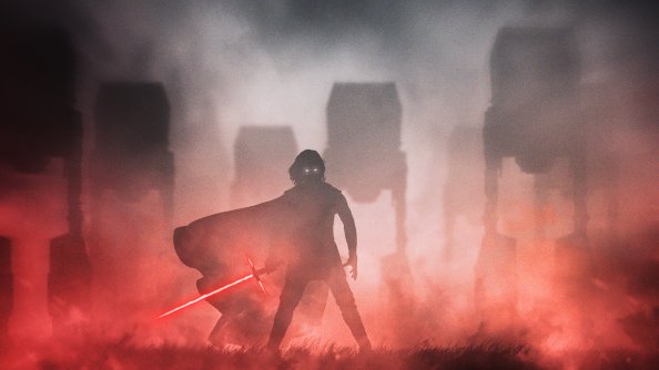 Crait Kylo Ren Star Wars Digital Art