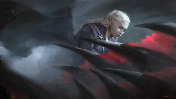 Daenerys Targaryen Game Of Thrones Dragon Artwork