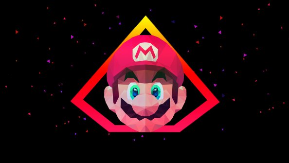 Mario Low Poly Art