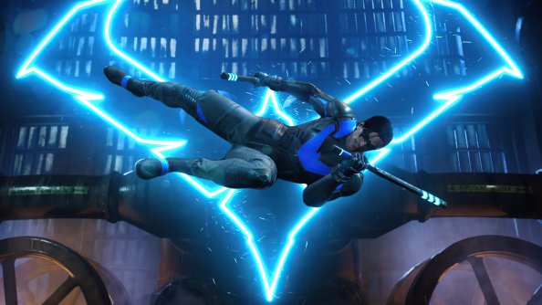 Nightwing Gotham Knights Logo 4k