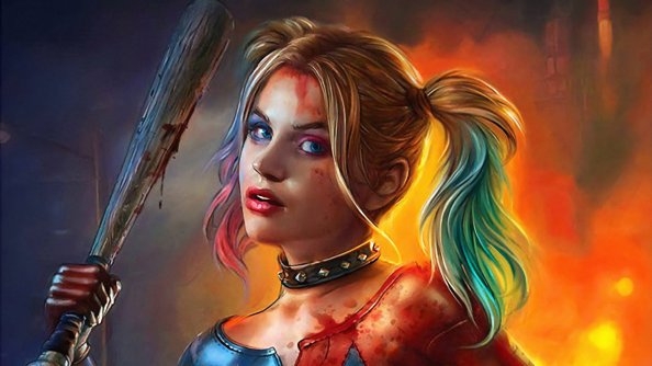 Harley Quinn With Bat