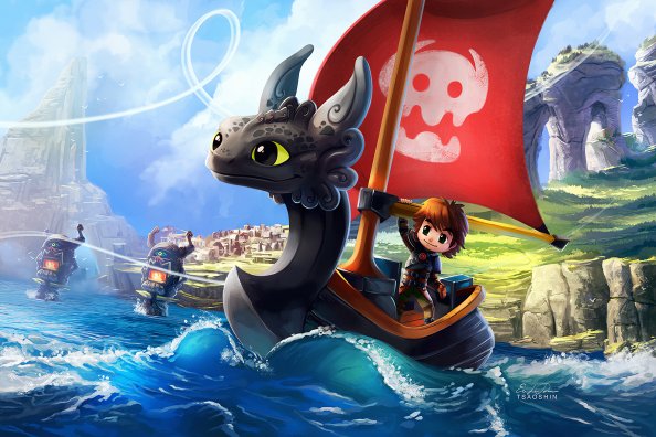 How To Train Your Dragon And Wind Waker Crossover 4k