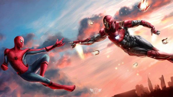 Iron Man And Spiderman United 4k