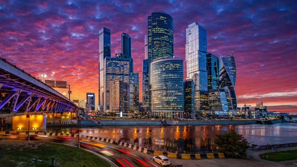 Russia Moscow Cityscape 4k