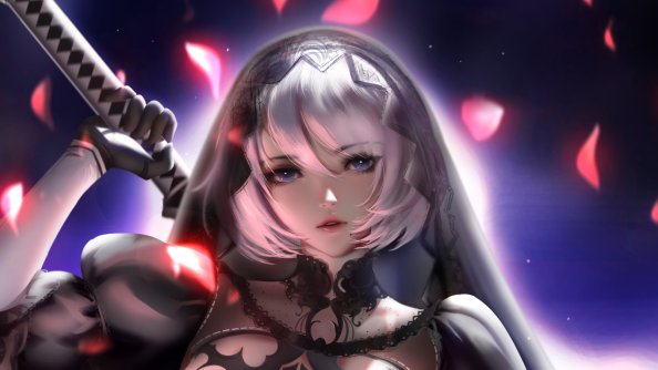 Bride 2B Nier Automata Artwork