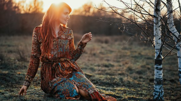 Dawn Time Redhead Girl 4k