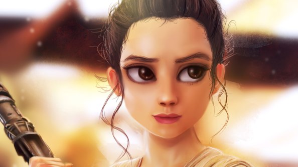 Rey Star Wars Art 4k