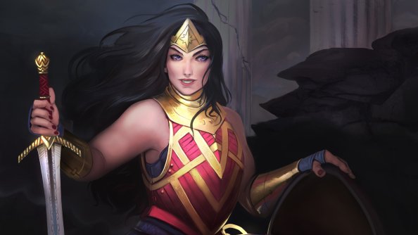 Art Wonder Woman Warrior