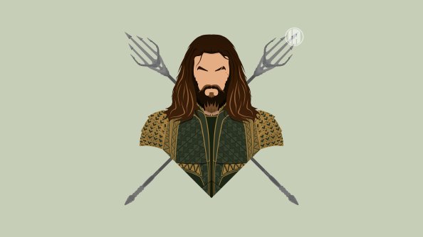 Aquaman Minimalism 8k